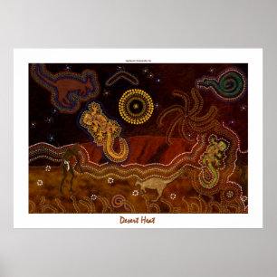 Australian Aboriginal Desert Heat Poster