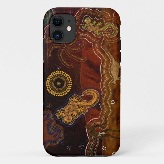 Australian Aboriginal Dreamweaver Desert Art Case-Mate iPhone Case (Achterkant)