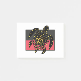 Australian Aboriginal Flag And Sea Turtle Post-it® Notes