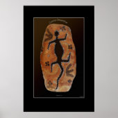 Australian Aboriginal Goanna Lizard Art Print (Voorkant)