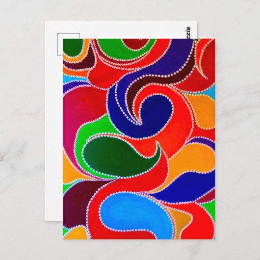 Australian Aboriginal Rainbow Dreamweaver Print Briefkaart (Voorkant / Achterkant)