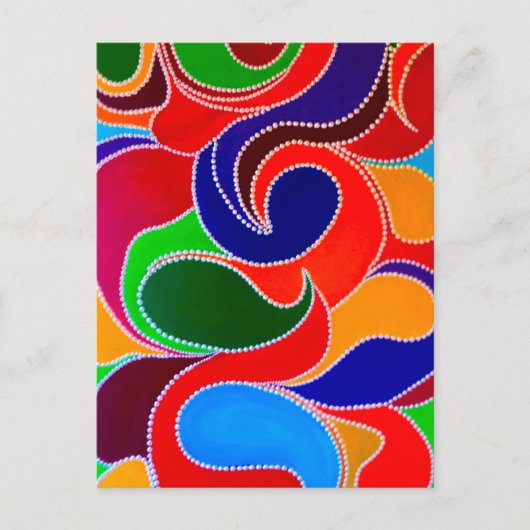 Australian Aboriginal Rainbow Dreamweaver Print Briefkaart (Voorkant)