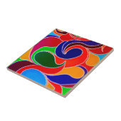 Australian Aboriginal Rainbow Dreamweaver Tegel Tegeltje (Zijkant)