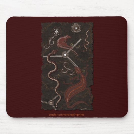 Australian Aboriginal Style Mousepad Series Muismat (Voorkant)