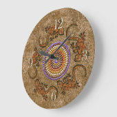 Australian Aborigine Dreamweaver & Animals Grote Klok (Hoek)