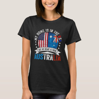 Australian American Patriot Heart is from Australi T-shirt