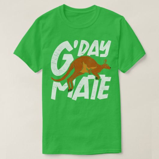 Australian Animal Backpacker Marsupial Kangaroo T-shirt (Design voorkant)