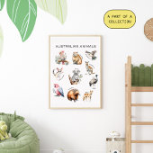 Australian Animals Educational Poster