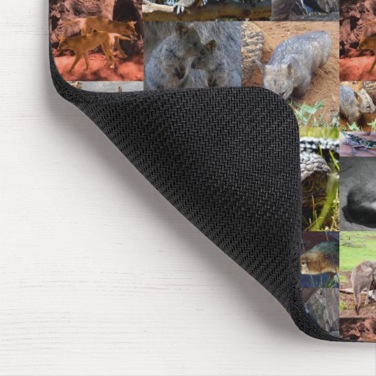 Australian Animals Foto Collage, Mousepad Muismat (Hoek)