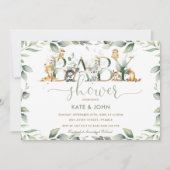 Australian Animals GreenGenery Baby shower Neutral Kaart (Voorkant)