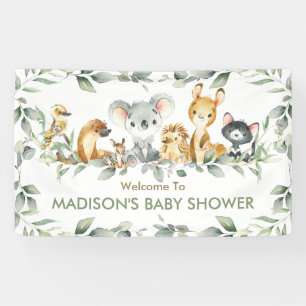 Australian Animals Verjaardag Baby Welkom Achtergr Spandoek