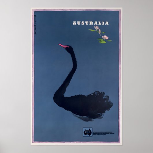 Australian Art Australia Travel Poster Print  (Voorkant)