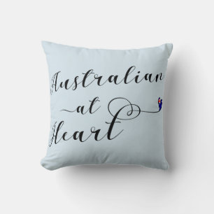 Australian at Heart Throw Cushion, Aus Kussen