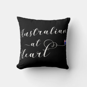 Australian at Heart Throw Cushion, Aus Kussen