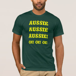Australian Aussie Sports Fan T Shirt