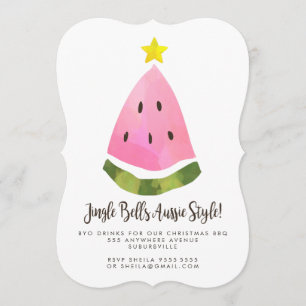 Australian Aussie Summer Kerstmis BBQ Kaart