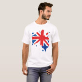 Australian. Australian flag & Australian map. T-shirt (Voorkant volledig)