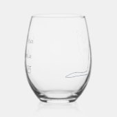 Australian Bachelorette Party Stemless Wine Glass Wijnglas Zonder Voet (Rechts)
