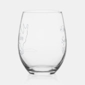 Australian Bachelorette Party Stemless Wine Glass Wijnglas Zonder Voet (Links)