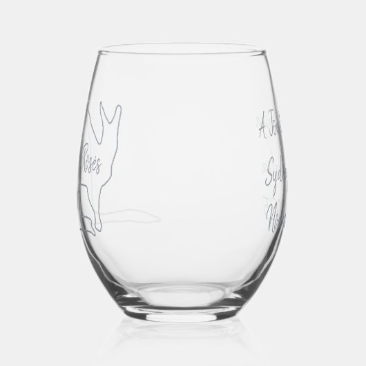 Australian Bachelorette Party Stemless Wine Glass Wijnglas Zonder Voet (Links)