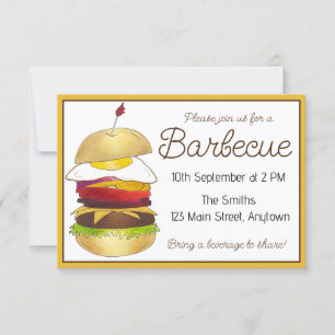 Australian BBQ Barbecue Burger with the Lot Food Kaart