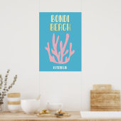 Australian Beach Poster - Mid-Century Modern Coast (Keuken)
