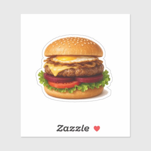 Australian Beet Burger Sticker (Vel)
