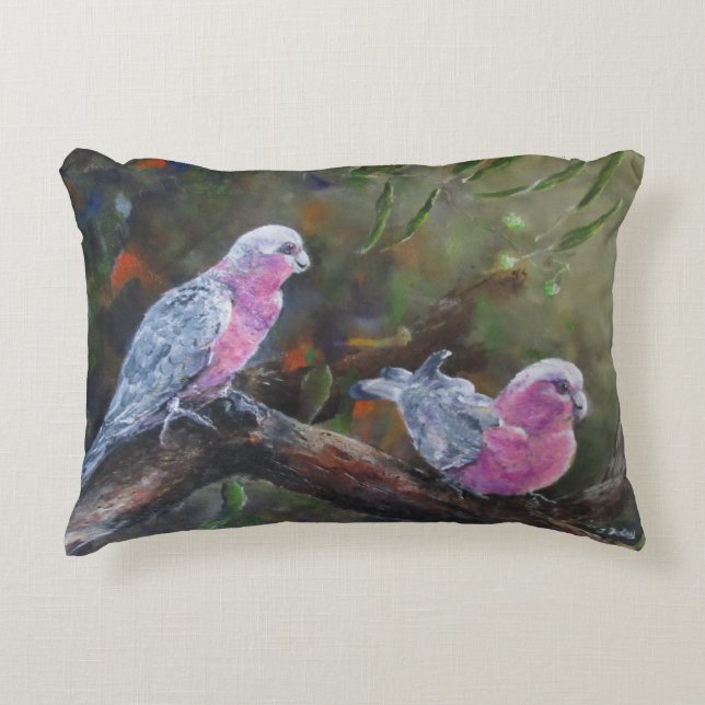 Australian Birdlife Pillow Accent Kussen (Voorkant)