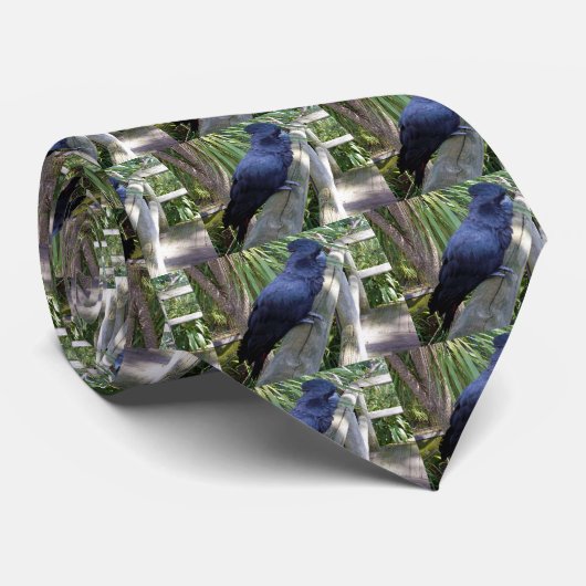 Australian Black Parrot Stropdas (Opgerold)