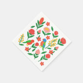 Australian Blooms & Birds Paper Napkin Servet (Hoek)