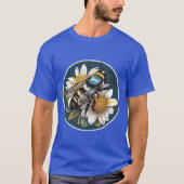 Australian Blue Banded Bee A Unique Native Species T-shirt (Voorkant)