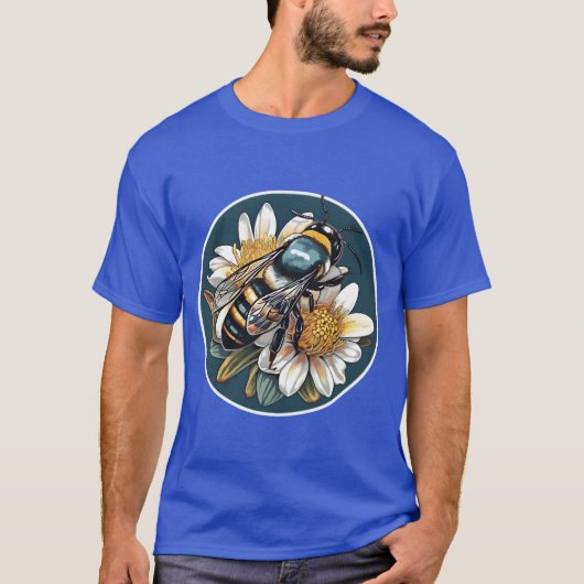 Australian Blue Banded Bee A Unique Native Species T-shirt (Voorkant)