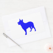 Australian Blue Heeler Rechthoekige Sticker (Envelop)