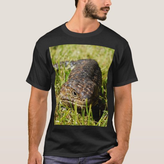 Australian Blue Tongue Lizard T-shirt (Voorkant)