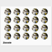 Australian Blue Winged Kookaburra, Ronde Sticker (Vel)