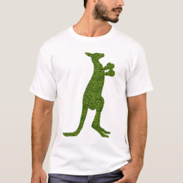 Australian Boxing Kangaroo met Slang Typografie T-shirt