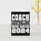 Australian Break Dancing Coach Grappig Matching Cr Kaart (Gele Bloem)