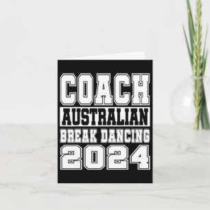 Australian Break Dancing Coach Grappig Matching Cr Kaart