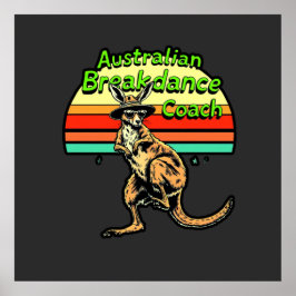 Australian Breakdown Coach beroemd gemaakt door Hi Poster