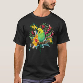 Australian Budgerigar Wildflower Bouquet T-shirt