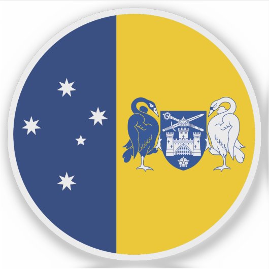 Australian Capital Territory Vlag Sticker (Voorkant)
