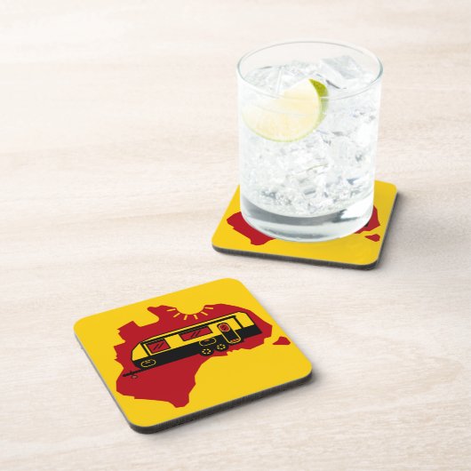 Australian Caravan Camping Bier Onderzetter (Rechterzijde)