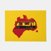 Australian Caravan Camping Deurmat (Voorkant)