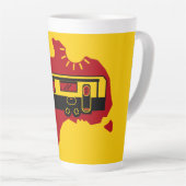 Australian Caravan Camping Latte Mok (Rechterhoek)