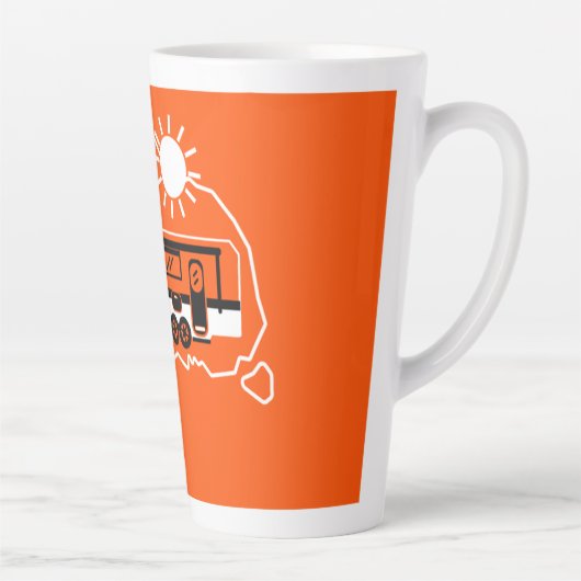 Australian Caravan Camping Latte Mok (Rechts)