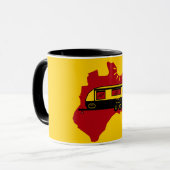 Australian Caravan Camping Mok (Voorkant links)