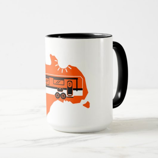 Australian Caravan Camping Mok (Voorkant rechts)