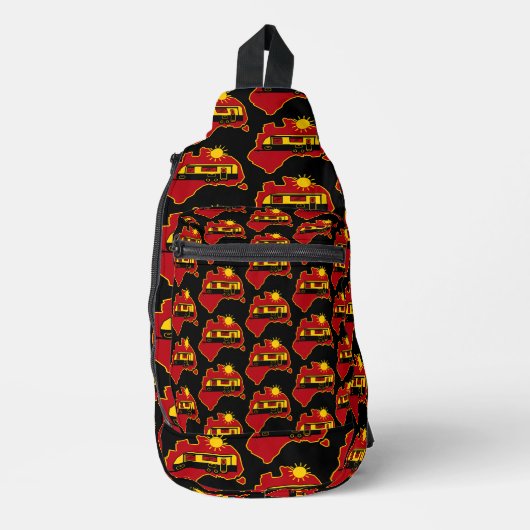 Australian Caravan Camping Sling Bag (Voorkant)