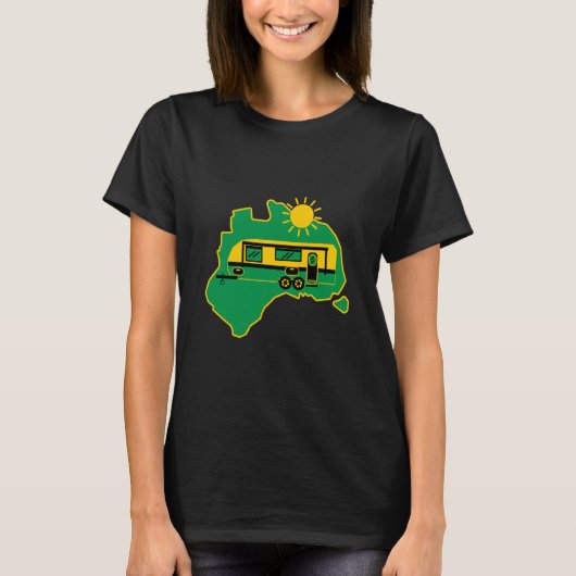 Australian Caravan Camping T-Shirt (Voorkant)