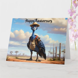 Australian Cassoway in natuur Kaart